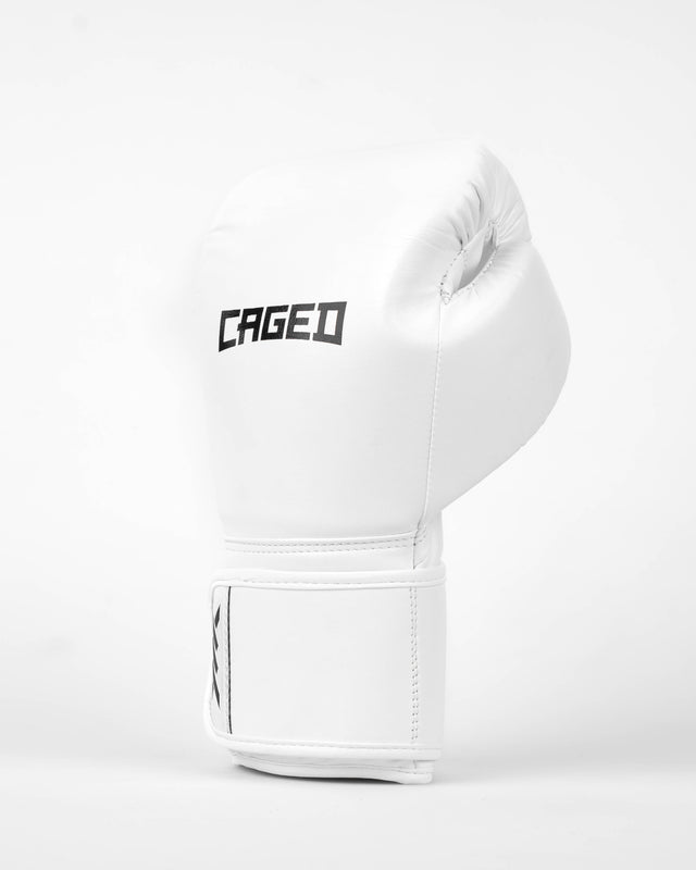Mănuși de box Caged Core – Alb/Negru