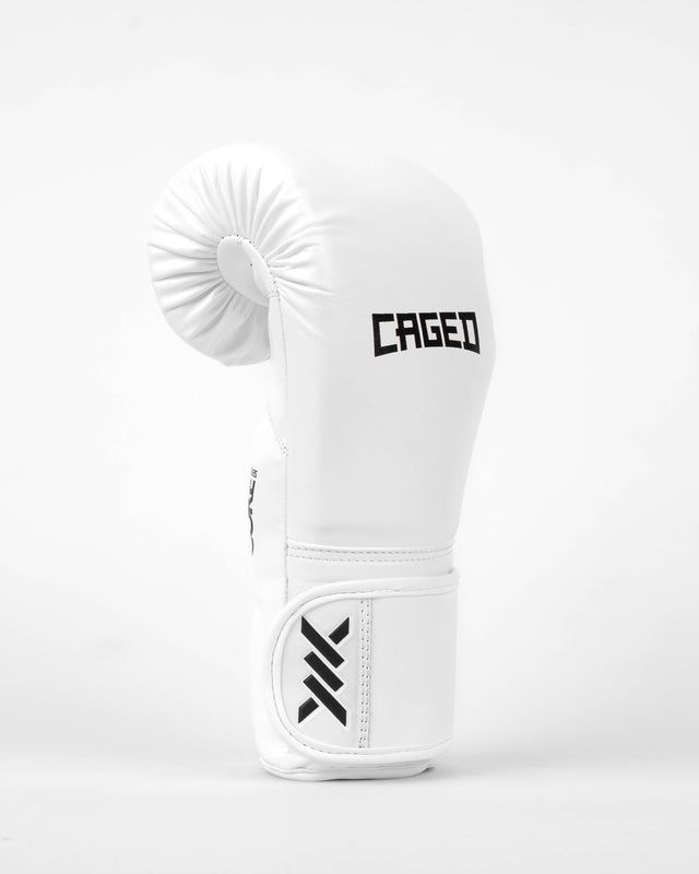 Mănuși de box Caged Core – Alb/Negru