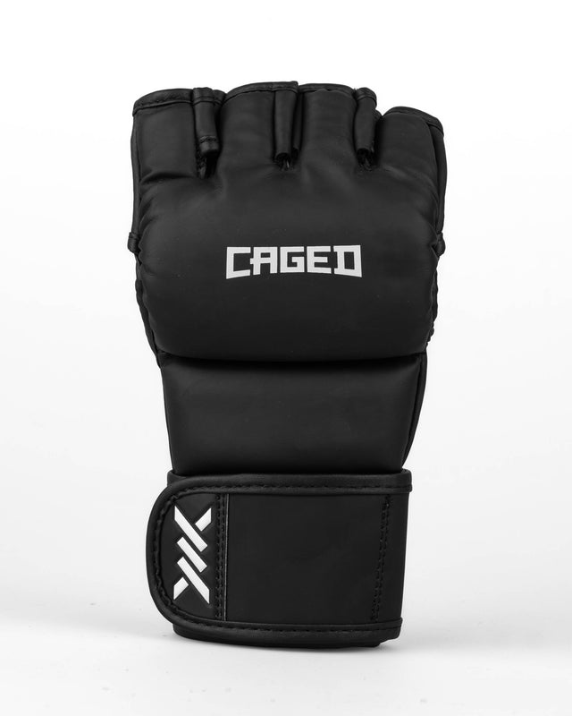 Guanti MMA Caged Shadow – Nero/Bianco opaco