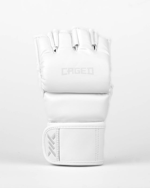 Caged MMA-handsker Shadow - Hvid/Hvid