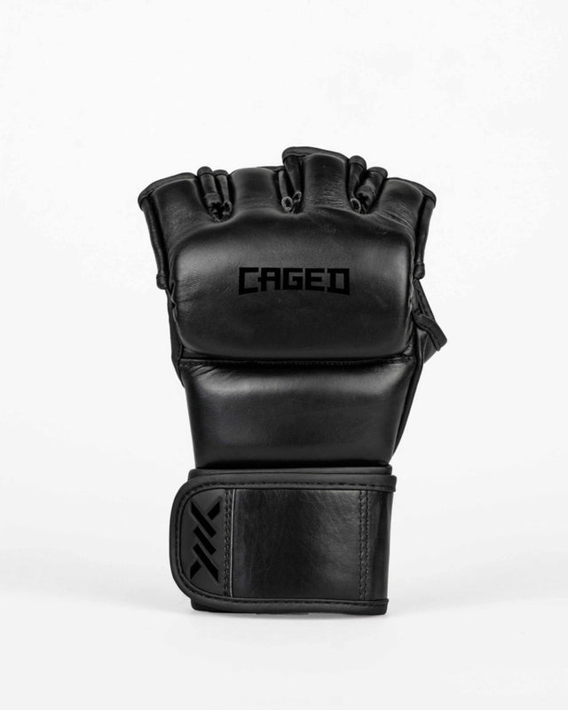 Caged MMA-handsker 'X' Series - Sort/Sort