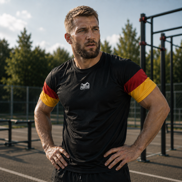 Phantom Athletics Training T-shirt EVO+ Team Germany – Black/Red/Gold