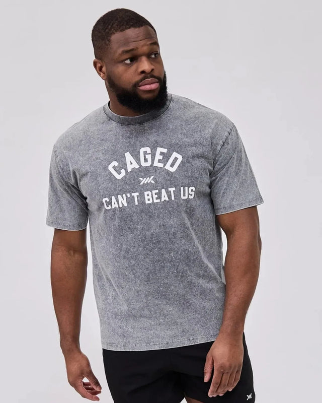 Tricou Caged Club – Gri spălat