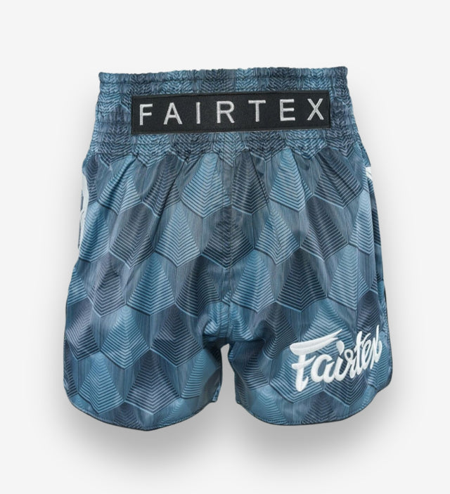Fairtex Muay Thai-shorts FXB Stealth – Grå/Blå