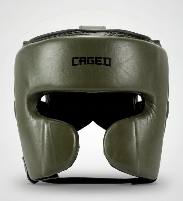 Caged 'X' Series Huvudskydd Khaki Grön