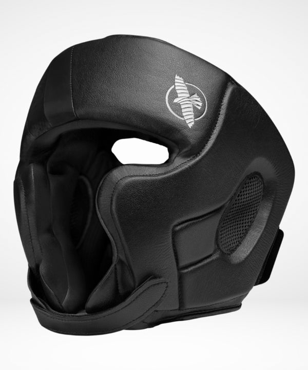 Capacete de boxe Hayabusa T3 com proteção das maçãs do rosto – Preto