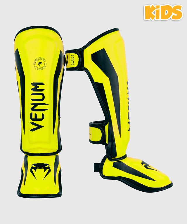 Venum Schienbeinschoner Elite Kinder – Neon Gelb