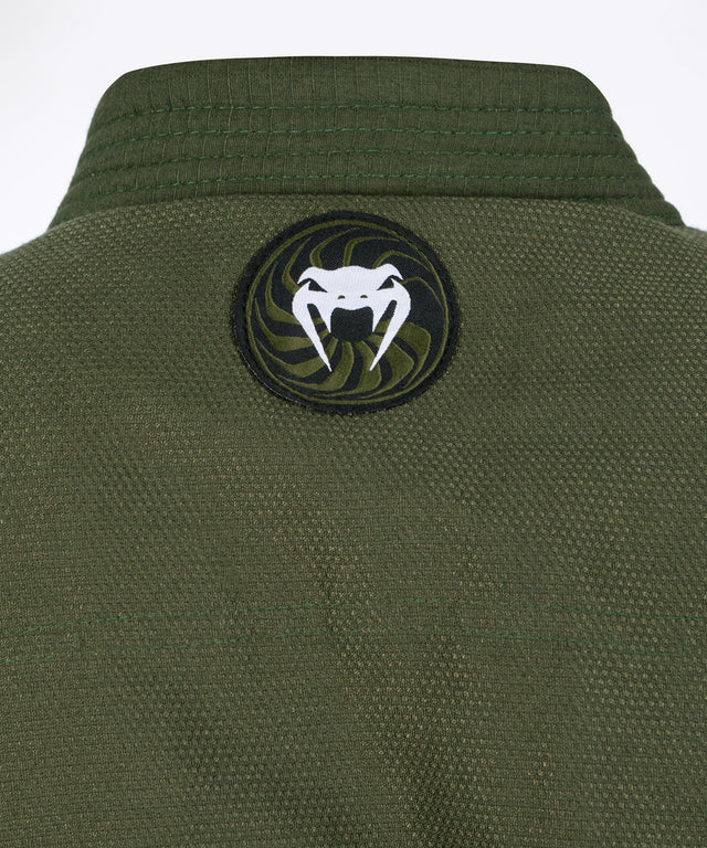 BJJ kimono Venum First – Khaki Zelená – včetně bílé pásky