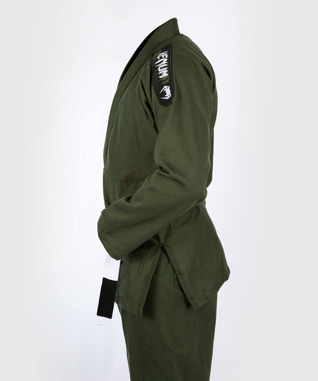 BJJ kimono Venum First – Khaki Zelená – včetně bílé pásky