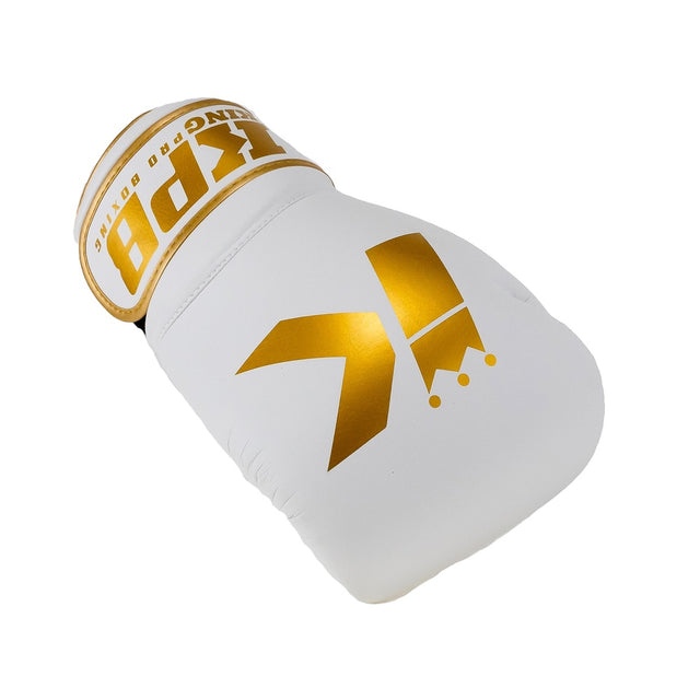 King Pro Boxing Boxningshandskar BGK – Vit/Guld