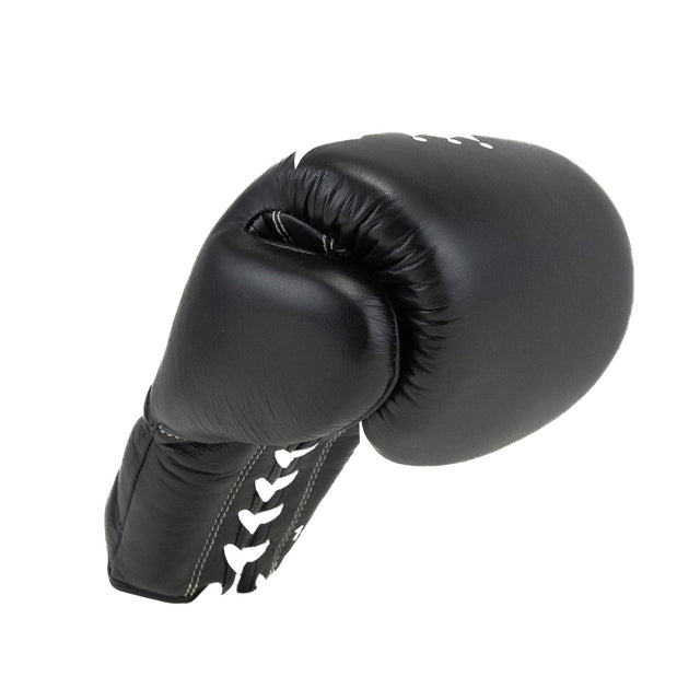 Mănuși de box King Pro Boxing XK cu închidere cu șireturi – Negru/Alb