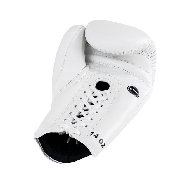 Gants de boxe King Pro Boxing XK avec lacets – Blanc/Or