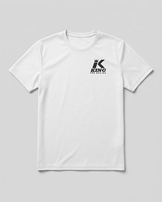 King Pro Boxing T-Shirt Logo – Weiß
