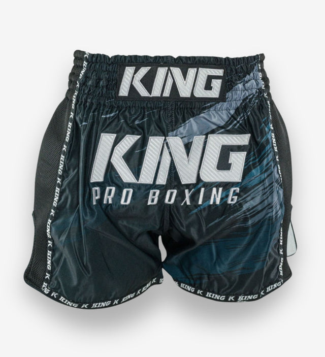 King Pro Boxing Kickboxningsshorts Storm – Svart/Grå