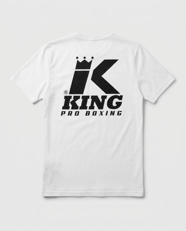 King Pro Boxing T-Shirt Logo – Weiß