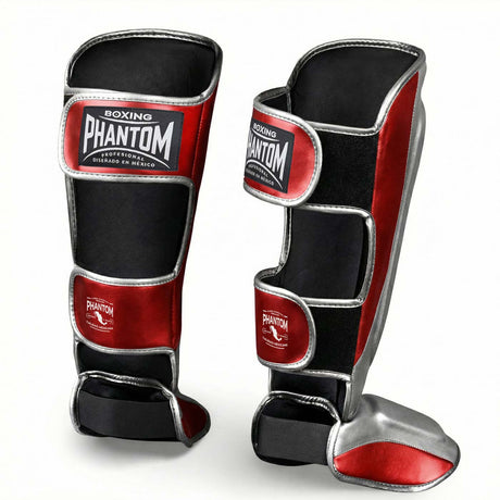 Phantom Athletics Shin guards Mexico – Silver/Red