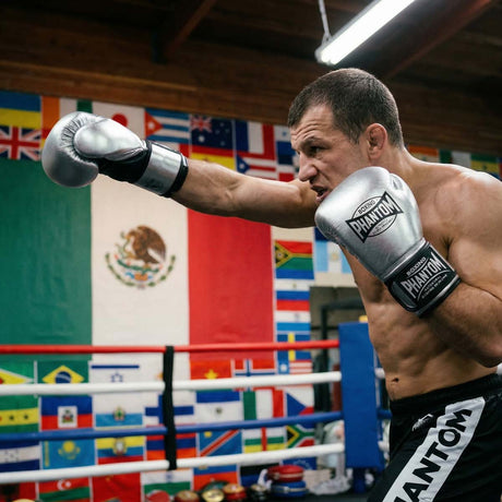 Phantom Athletics Boxhandschuhe Mexico – Silber/Schwarz