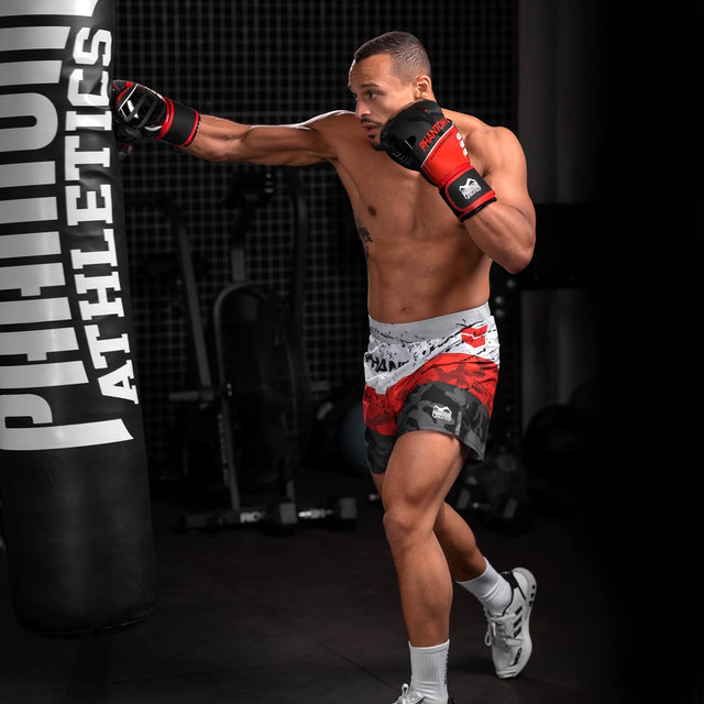 Guantes de boxeo Phantom Athletics Raider – Rojo/Negro