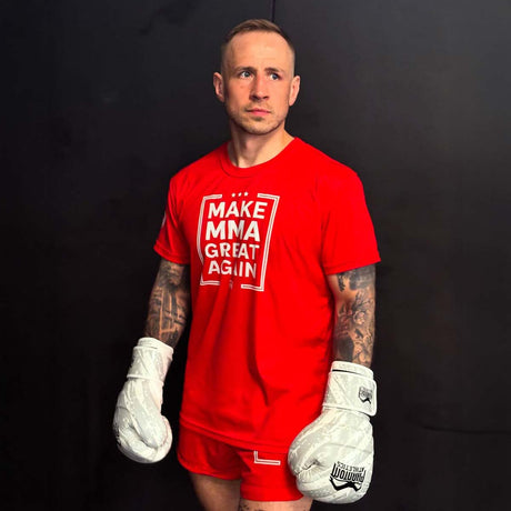 Pantaloni scurți MMA Phantom Athletics Fusion-R Make MMA Great Again – Roșu