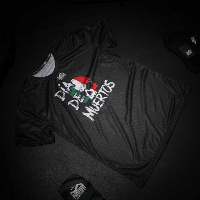 Phantom Athletics Tréninkové tričko EVO Mexico – Černá/Šedá