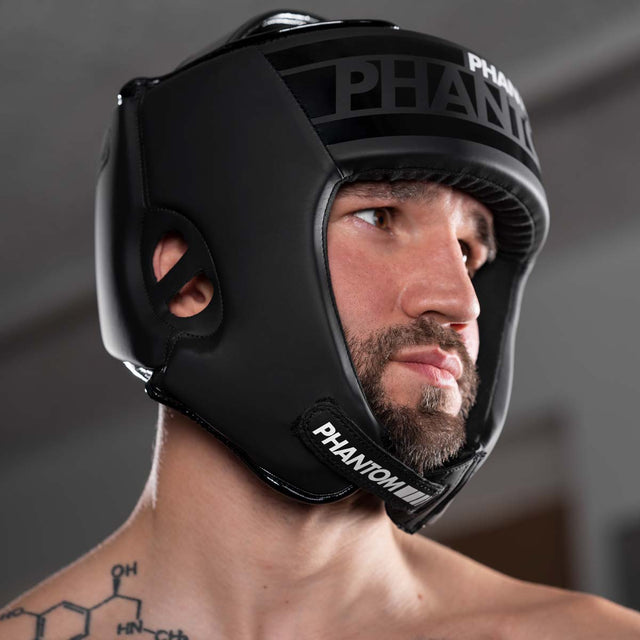 Casco da boxe Phantom Athletics Apex Open Face – Nero