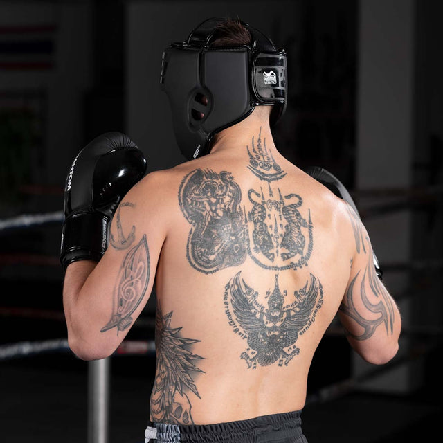 Casco da boxe Phantom Athletics Apex Open Face – Nero