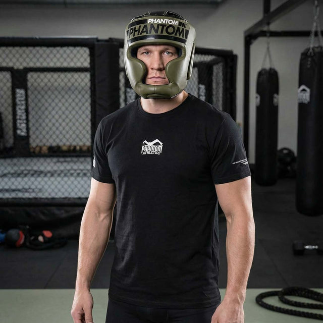 Kask bokserski Phantom Athletics Muay Thai – Khaki