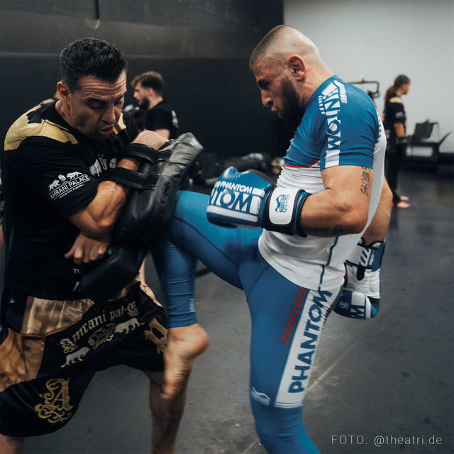 Rashguard Phantom Athletics EVO Apex Mangas Curtas – Azul