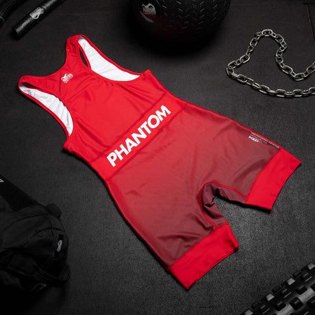 Phantom Athletics Worstelsinglet Apex – Rød