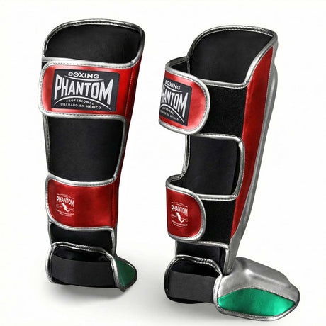 Phantom Athletics Shin guards Mexico – Silver/Green/Red