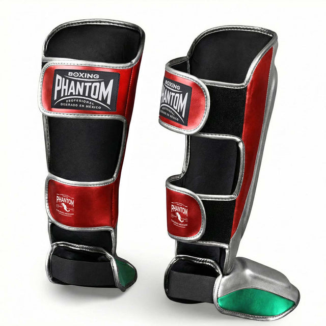 Caneleiras Phantom Athletics Mexico – Prateado/Verde/Vermelho