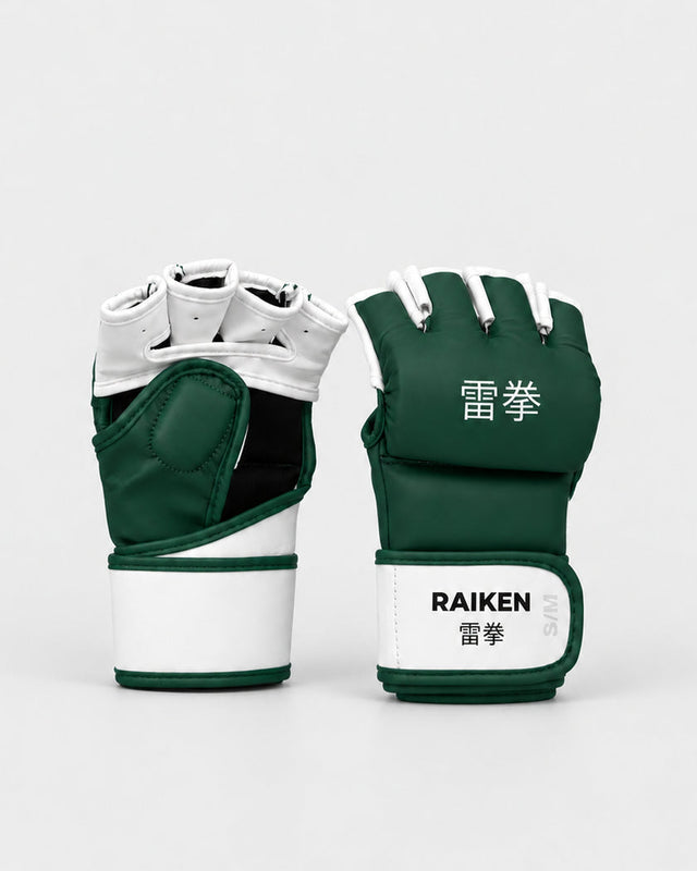 Raiken MMA-handskar KAZE – Grön/Vit