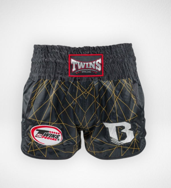 Twins Muay Thai shorts TBT2 - Sort/Gul