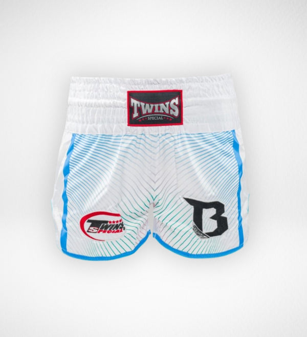 Twins Muay Thai shorts TBT9 - Hvid/Blå