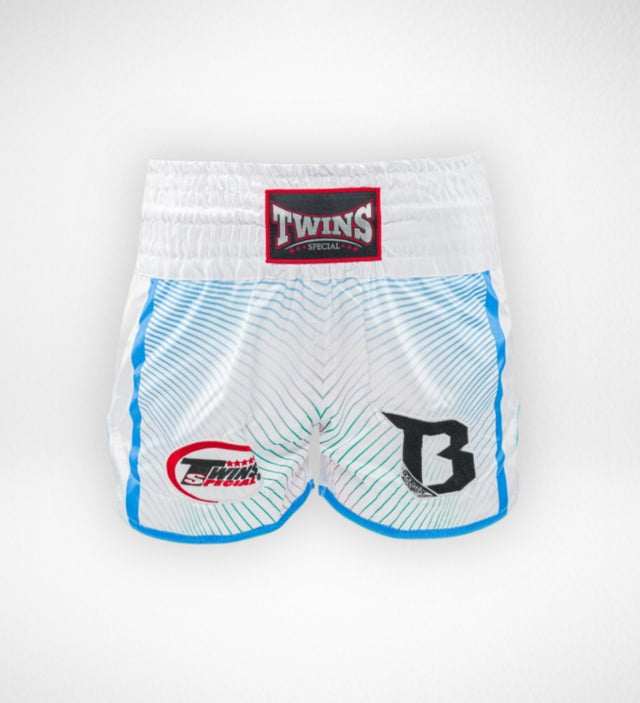 Twins Muay Thai shorts TBT9 - Hvid/Blå
