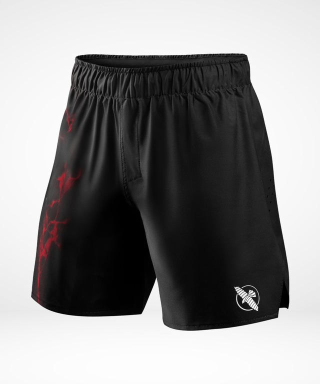 Hayabusa x UFC BJJ Grappling Shorts - Sort/Rød
