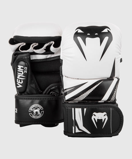 Rękawice MMA Venum Challenger Sparring 3.0 – Białe/Czarne