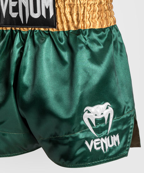 Venum Kickbox-Shorts Classic 2.0 – Grün/Gold/Weiß