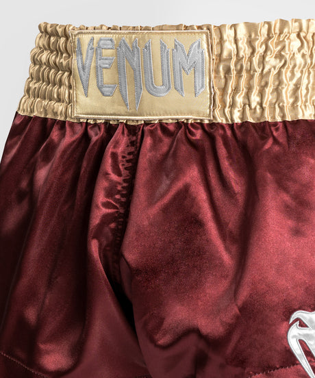 Venum Kickboks Broekje Classic 2.0 - Bordeaux Rood/Goud/Wit