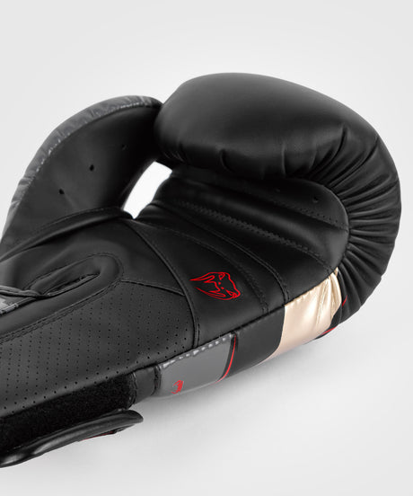 Gants de boxe Venum Elite Evo – Noir/Or/Rouge
