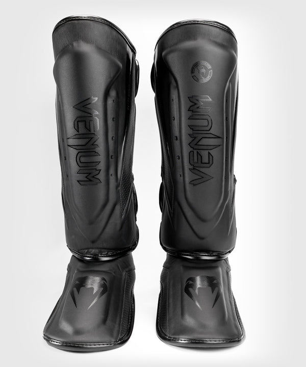 Espinilleras Venum Elite Evo – Negro/Negro
