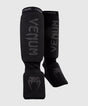 Venum Skinnebensbeskyttere Kickboxing Kontact - Sort/Sort