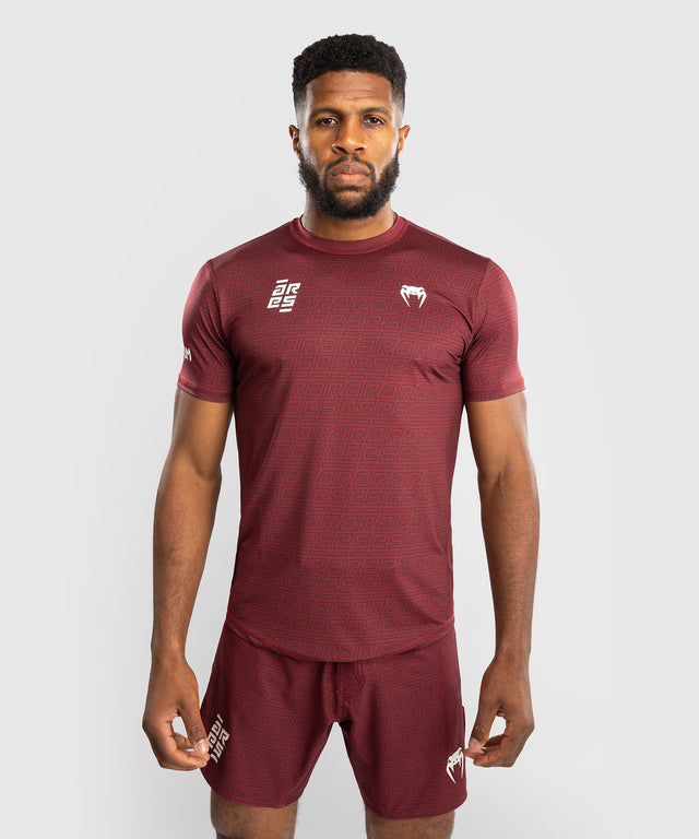 Venum x Ares Dry-Tech T-Shirt – Bordeaux Rot
