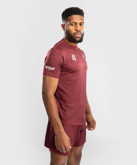 Venum x Ares Dry-Tech T-Shirt – Bordeaux Rot