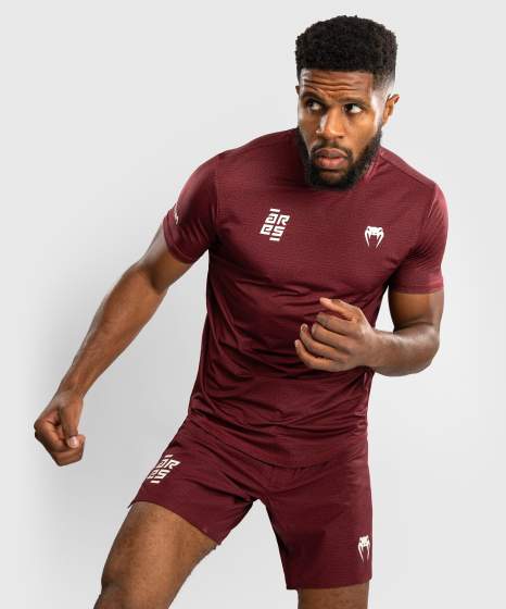 Venum x Ares Dry-Tech T-Shirt – Bordeaux Rot