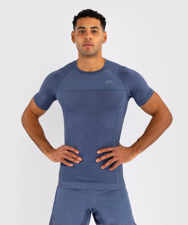 Venum Rashguard Kurzarm G-Fit Air – Foggy Blue