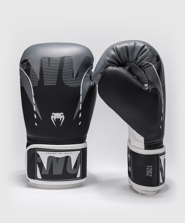 Guantoni da boxe Venum Adrenaline – Nero/Grigio argento