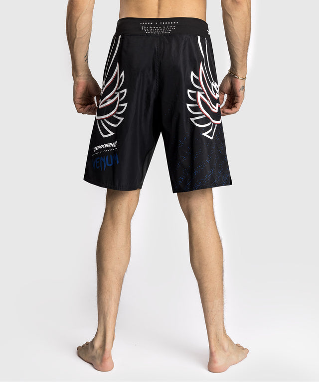 Pantaloni scurți MMA Venum x TEKKEN 8 – Jin Kazama – Albastru/Negru/Alb