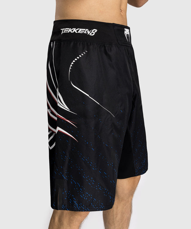 Pantaloni scurți MMA Venum x TEKKEN 8 – Jin Kazama – Albastru/Negru/Alb