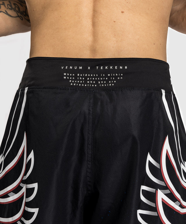 Pantaloni scurți MMA Venum x TEKKEN 8 – Jin Kazama – Albastru/Negru/Alb